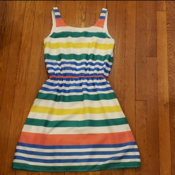 Pim + Larkin Rainbow striped dress - Picture 3 of 5